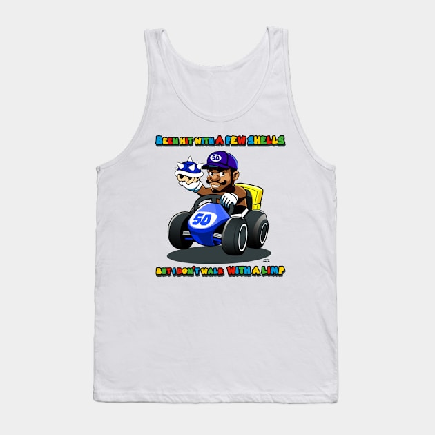 Been hit with a few shells, but I don't walk with a limp! Tank Top by jimmy-digital